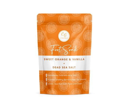 CalmGenix Foot Soak with Sweet Orange & Vanilla + Dead Sea Salt