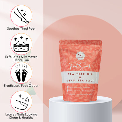 CalmGenix Foot Soak with Tea Tree Oil & Dead Sea Salt – Double Pack