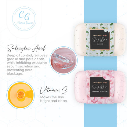 CalmGenix Salicylic Acid Soap Bars - 2 Pack